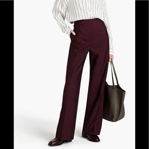 Acne Studios Burgundy Wool Pants